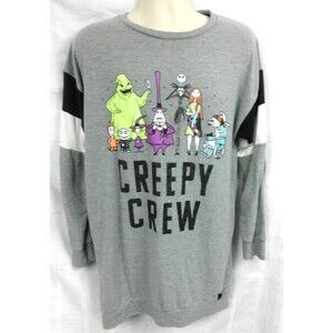 Disney Nightmare Before Christmas Shirt Dress Women's Creepy Crew NBC Size Large